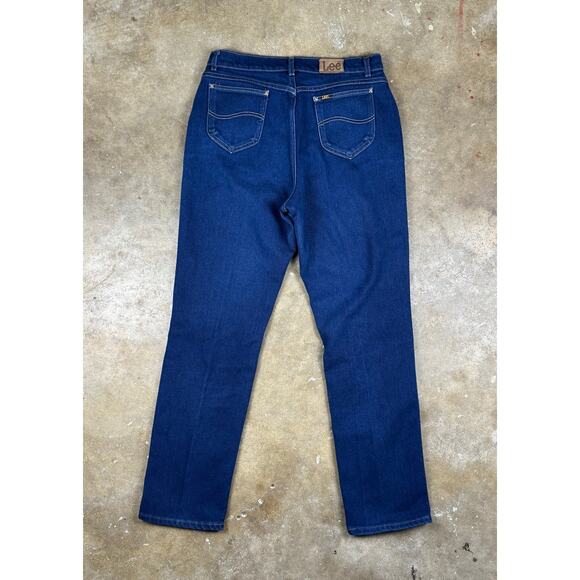 Vintage Lee Women’s High-Rise Jeans 18L Dark Wash, Excellent Condition 80’s 90’s - Picture 1 of 11